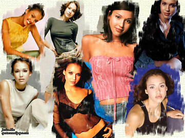 Jessica Alba Painted