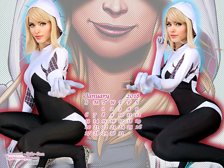 Amouranth Spider-Gwen - January 2019