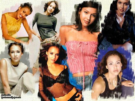 Jessica Alba Painted