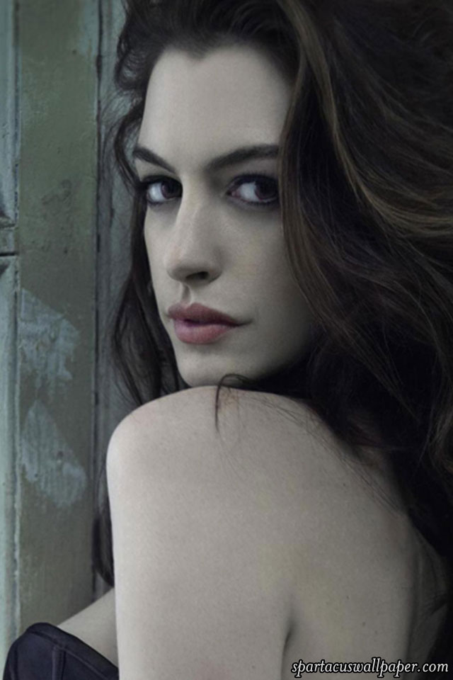 Desktop Wallpaper Anne Hathaway, Redlips, Short Hair, Hd Image, Picture,  Background, Pb0f6e